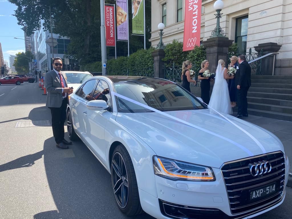 White Audi Wedding Hire